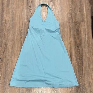 Patagonia Rhythm blue halter midi dress